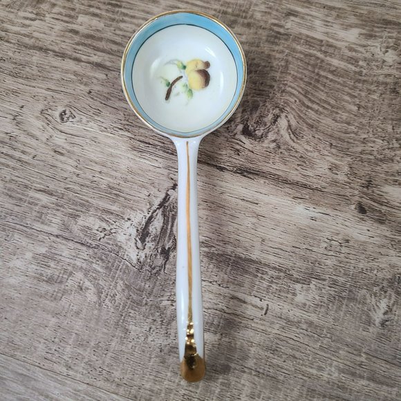 VTG Noritake "M" Japan Three Footed Condiment Bowl w Spoon Saucer Plate Floral - Picture 3 of 13